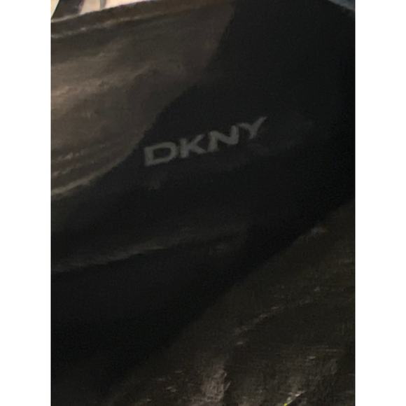 DKNY Women’s Lace‎ Up Side Zip Leather Stiletto Heeled High Boots Size 6.5 Black - Picture 6 of 7